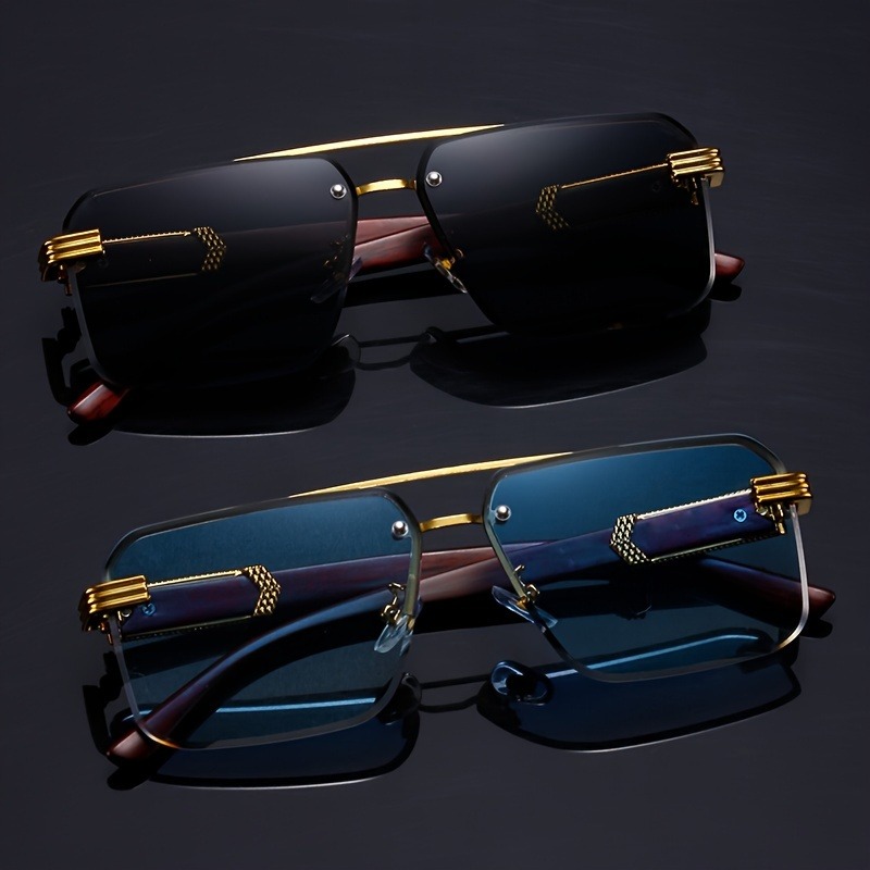 Woodworking Basics - Gafas de Sol Rectangulares de Doble