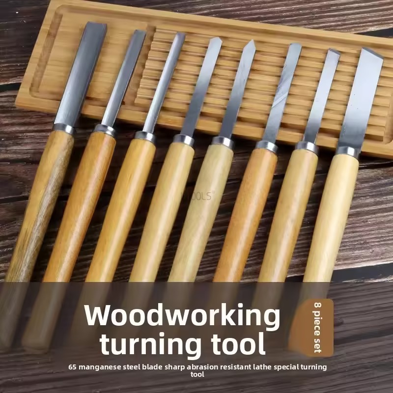 Skew Chisel Wood - Nuevo juego de 8 piezas de