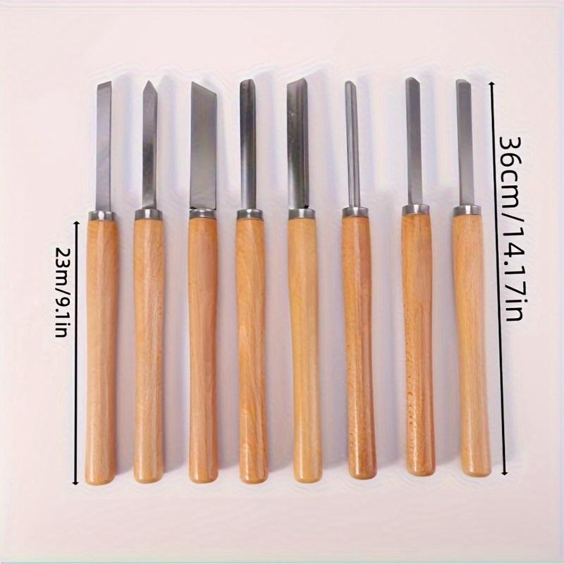 Skew Chisel Wood - Juego de 8 Cinceles Profesionales para