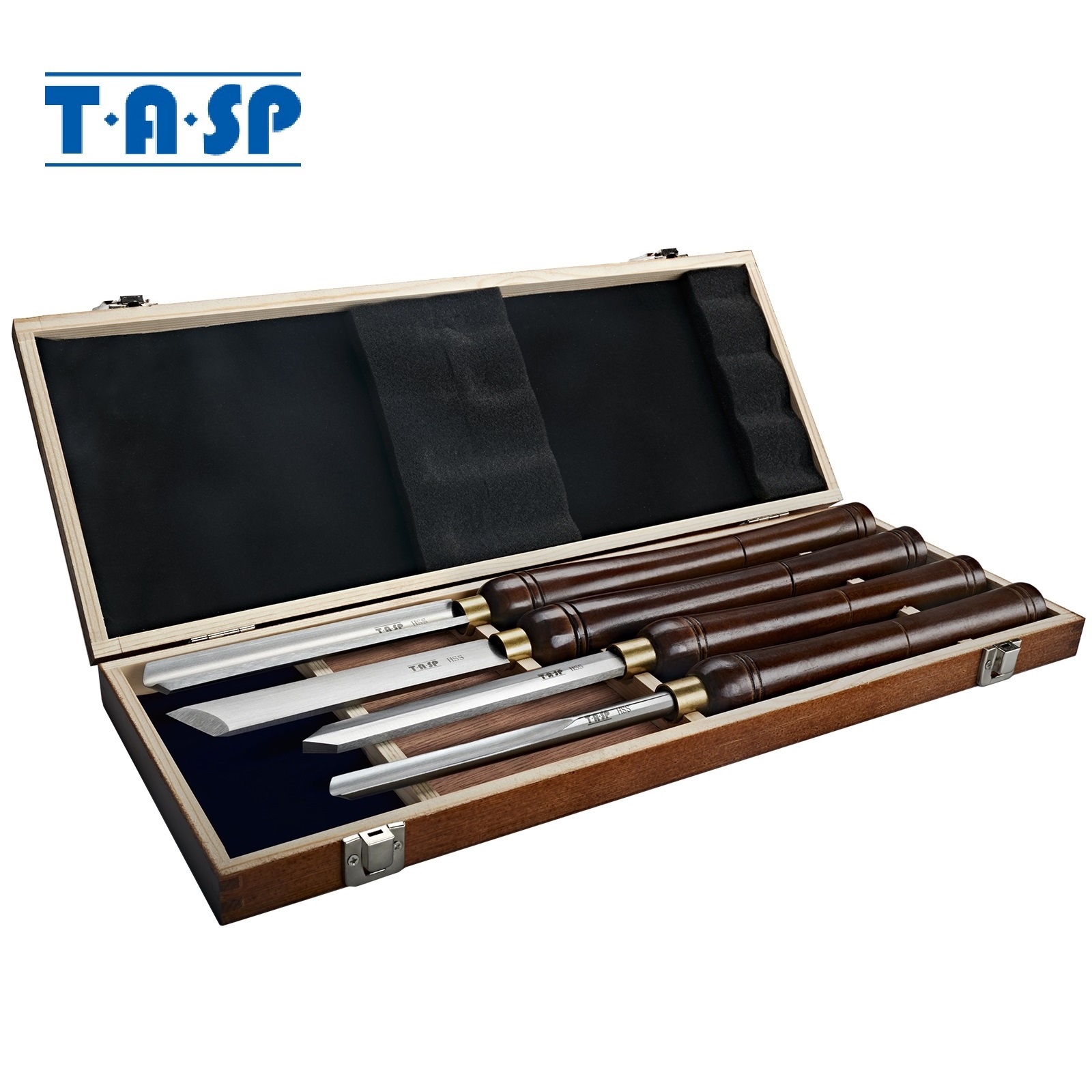 Skew Chisel Wood - Juego de 4 cinceles para torneado