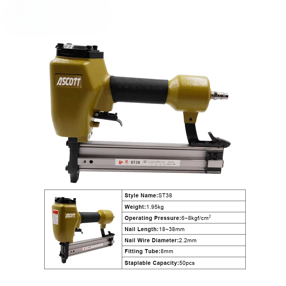 Woodworking Diy Projects - Clavadora neumática pesada ST38 14GA para