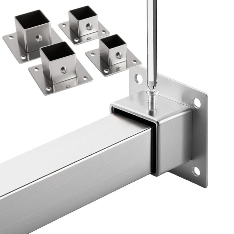 Woodworking Youtube - Conector de tubo cuadrado de acero