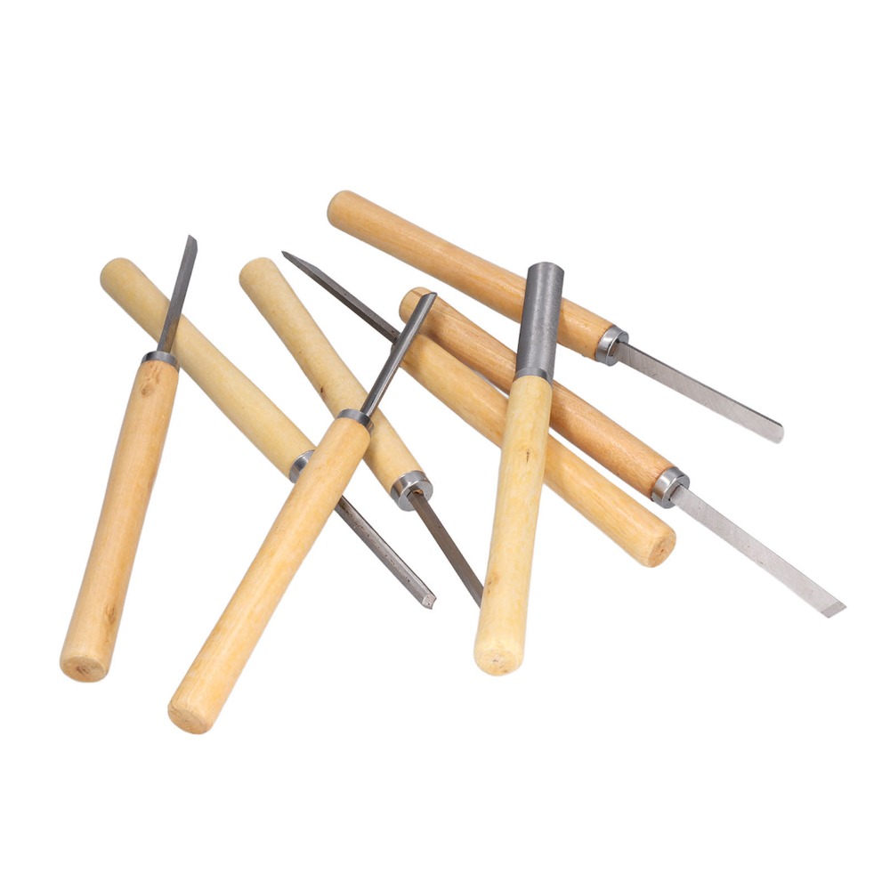 Skew Chisel Wood - Juego de 8 cinceles de torno