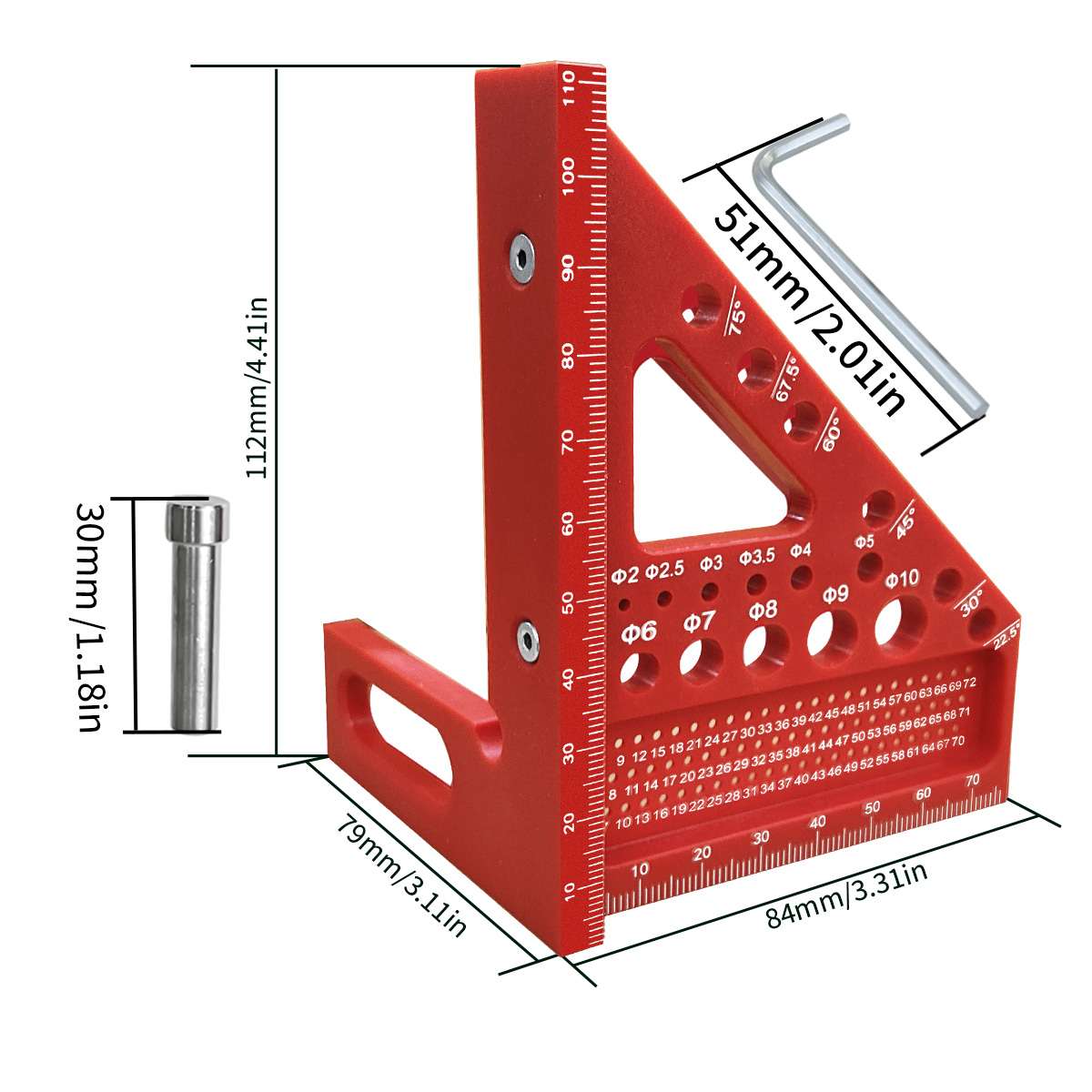 Regla de Medición Multiángulo  - Woodworking For Engineers reseña y precio