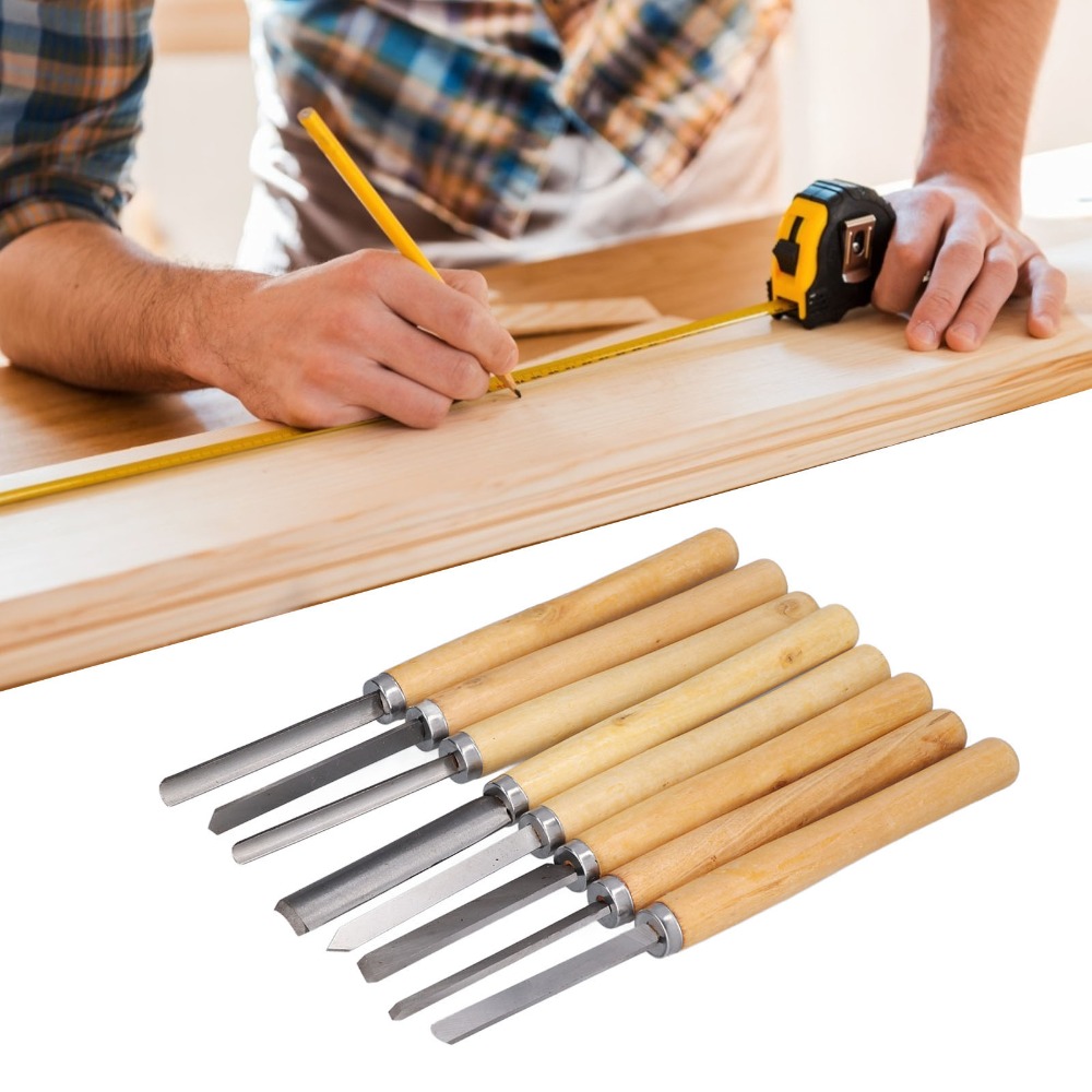 Juego de 8 cinceles de torno d - Skew Chisel Wood reseña y precio