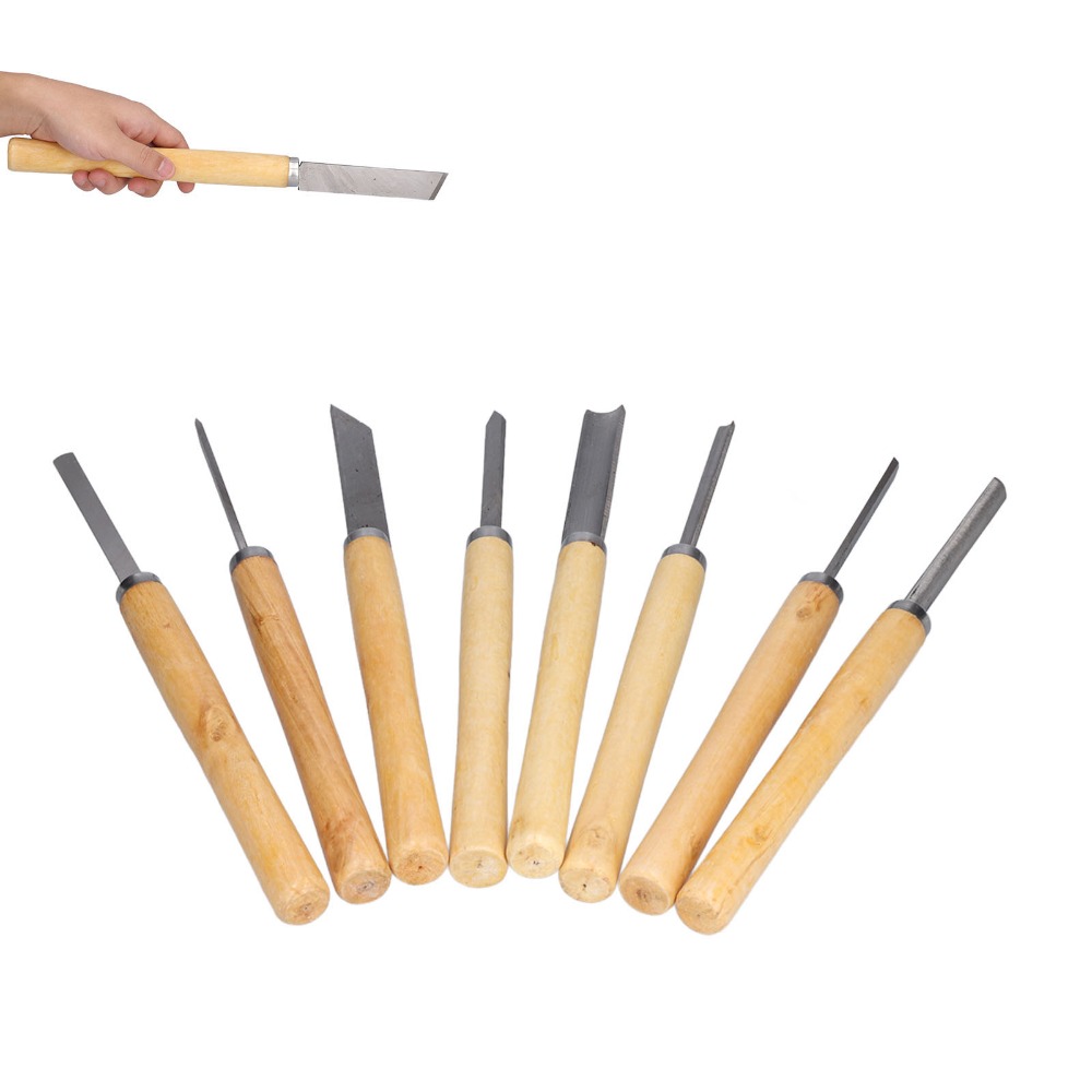 Juego de 8 cinceles de acero H - Skew Chisel Wood reseña y precio