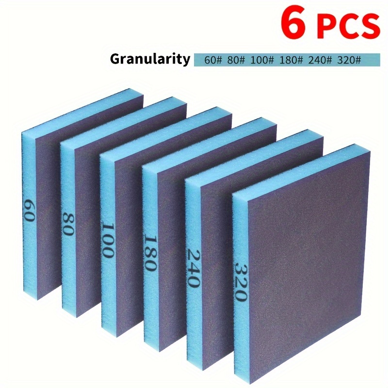 6 esponjas de lijado, bloques  - Woodworking Veneer reseña y precio