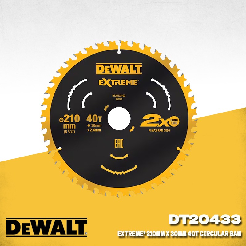 DEWALT DT20433 Disco de sierra - Woodworking Kerf reseña y precio
