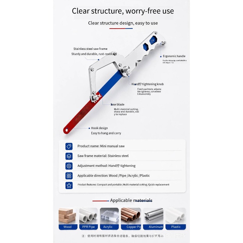 Mini Serruchos Flexibles de Al - Woodworking Saw reseña y precio
