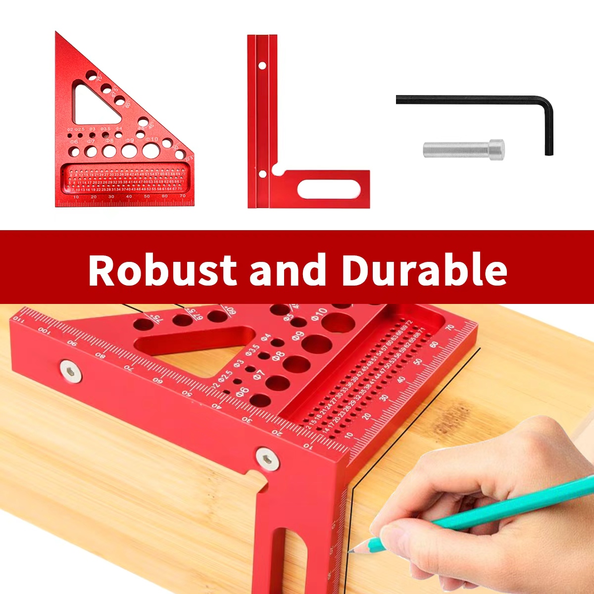 Regla Triangular Multiángulo p - Woodworking Multi Tool reseña y precio